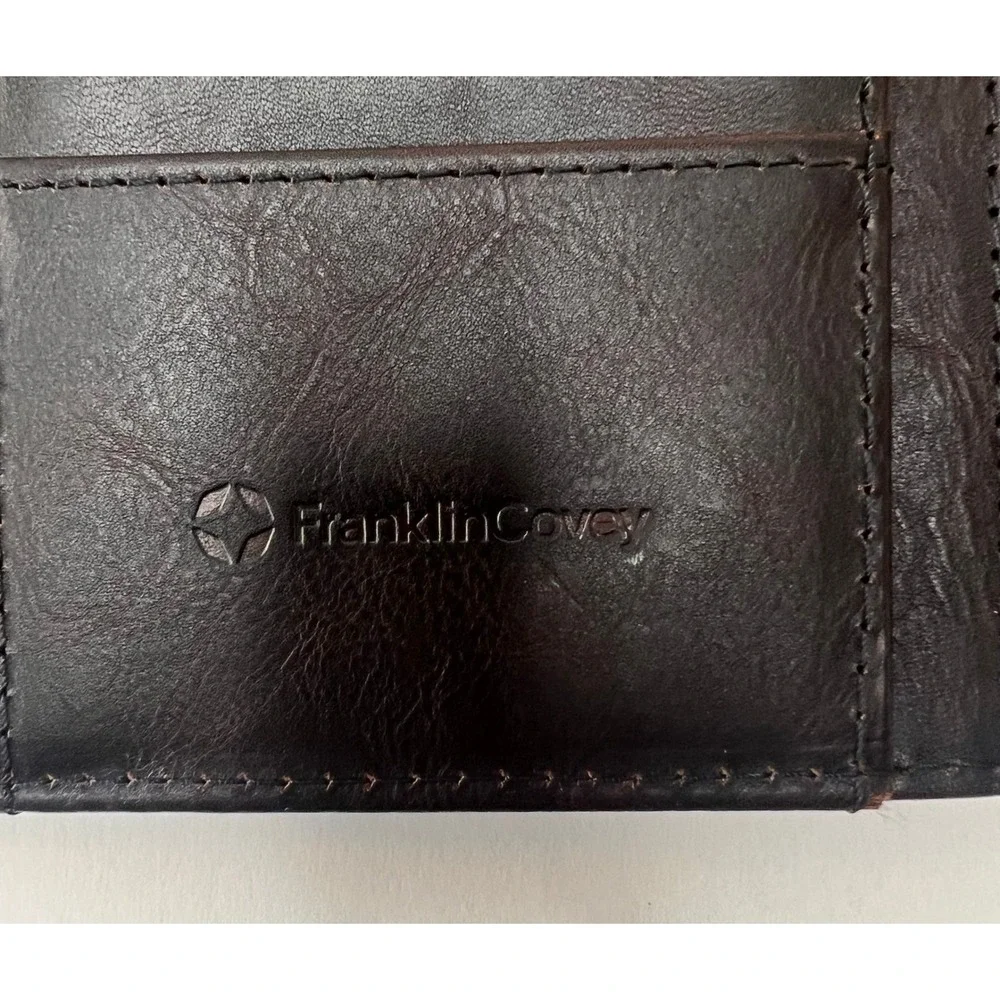 Franklin Covey Ellis Leather Open Cover 82731 Marbled Brown‎ 8.5 x 11